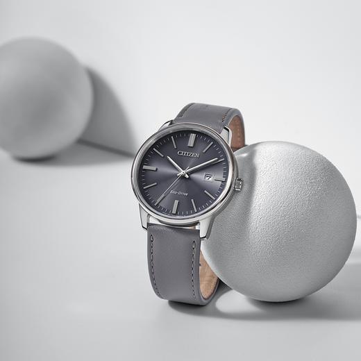 西铁城日本官方正品时尚简约表盘皮带光动能情侣男士手表BM7529-16X 商品图5