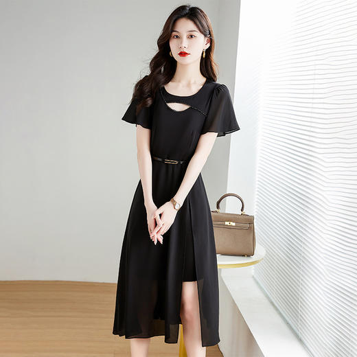 YWE FC1582时尚修身显瘦贵夫人连衣裙 商品图3