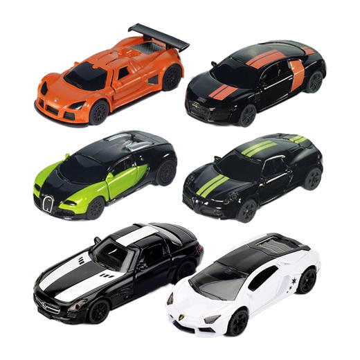 SIKU  18年定制款系列 兰博基尼和奔驰布加迪和阿尔法奥迪R8和阿波罗 商品图0