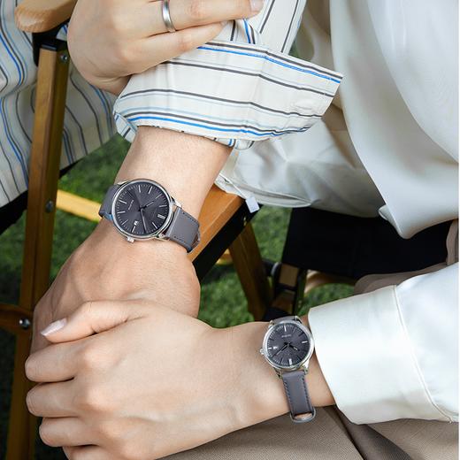 西铁城日本官方正品时尚简约表盘皮带光动能情侣男士手表BM7529-16X 商品图8