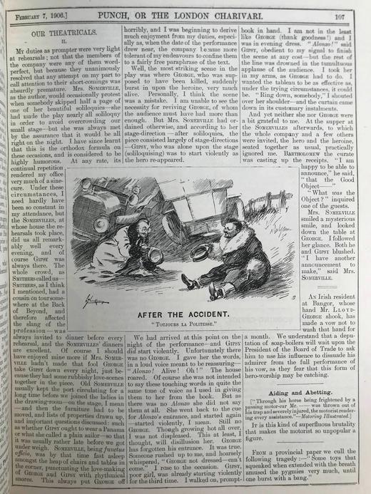 1906年1-6月 英国讽刺漫画杂志《笨拙》 数百幅插图 漆布精装16开 商品图14