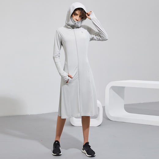 科里芙 UPF50+加长款防紫外线轻薄透气全身连帽开衫防晒衣 商品图0