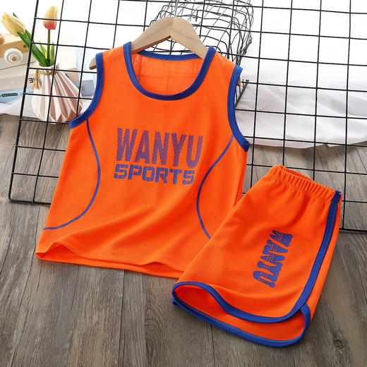 【儿童背心套装】学生篮球服夏季男童运动服套装潮速干衣球衣童装衣服 商品图3
