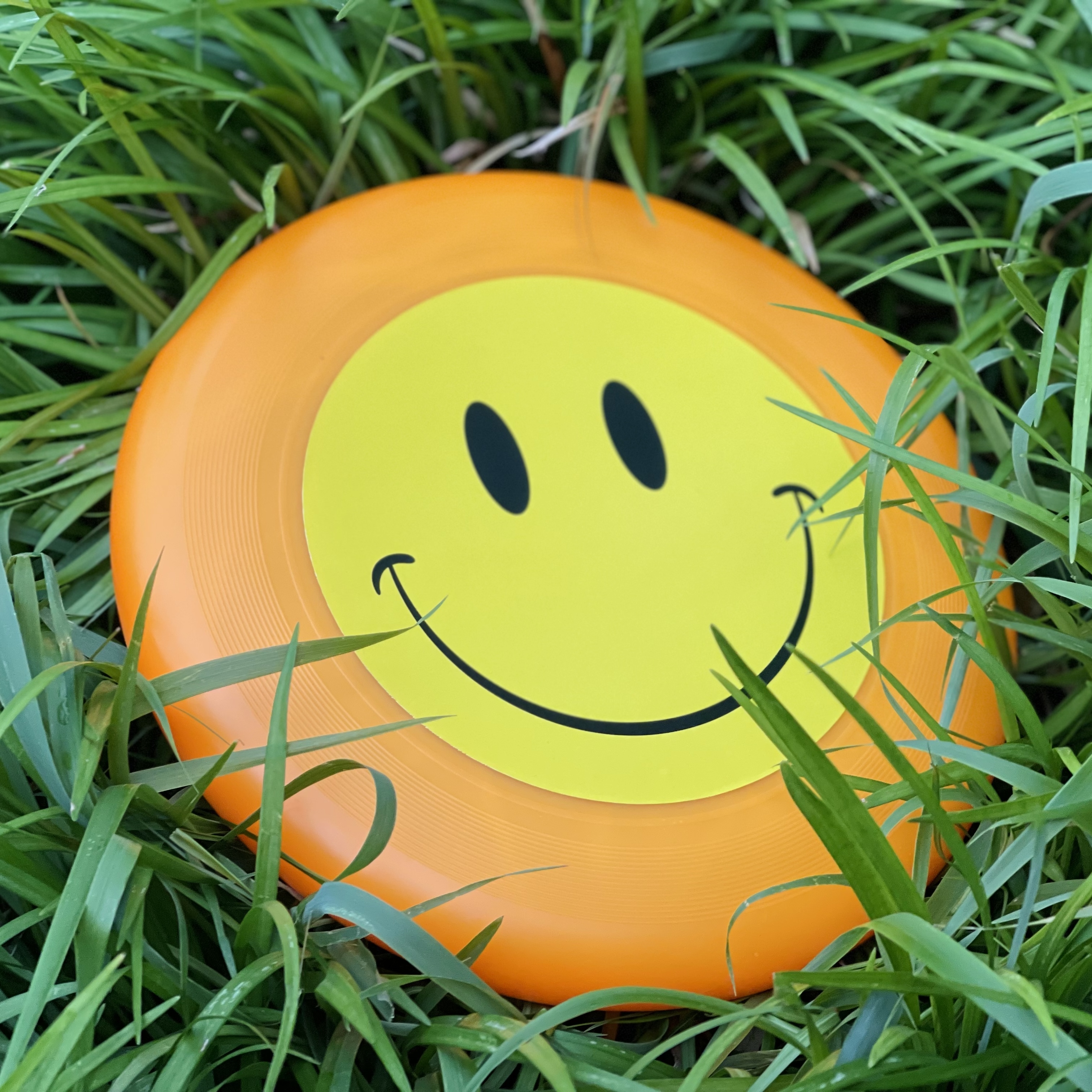 175克原创专业飞盘 04号：无国界笑脸荧光橙（全国顺丰包邮）