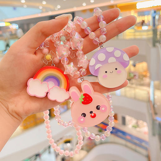 新款儿童项链公主手链套装女孩首饰宝宝女童可爱兔子卡通饰品 商品图0