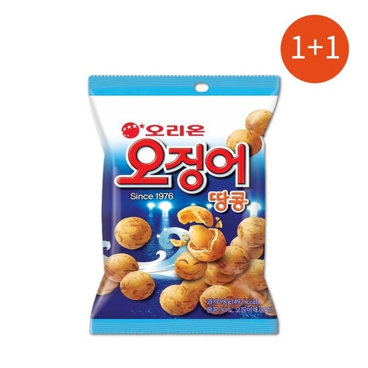 【1+1】好丽友 鱿鱼花生豆98g 商品图0