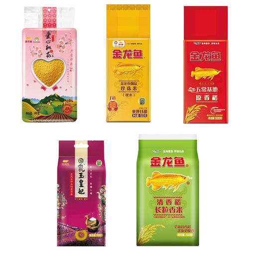 金龙鱼小包装米500g 乳玉皇妃如玉稻香贡米500g御品珍珠米500g清香稻长粒香米500g原香稻大米500g爱心桃花小米400g 商品图0