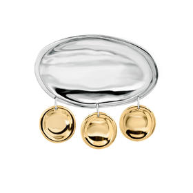 J.HARDYMENT | XL Oval Thumbprint Charm Drop Brooch [ 胸针 混色]