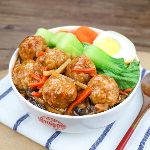 厨哈哈速冻狮子头2500g盖浇饭方便菜半成品美食快餐外卖菜肴包