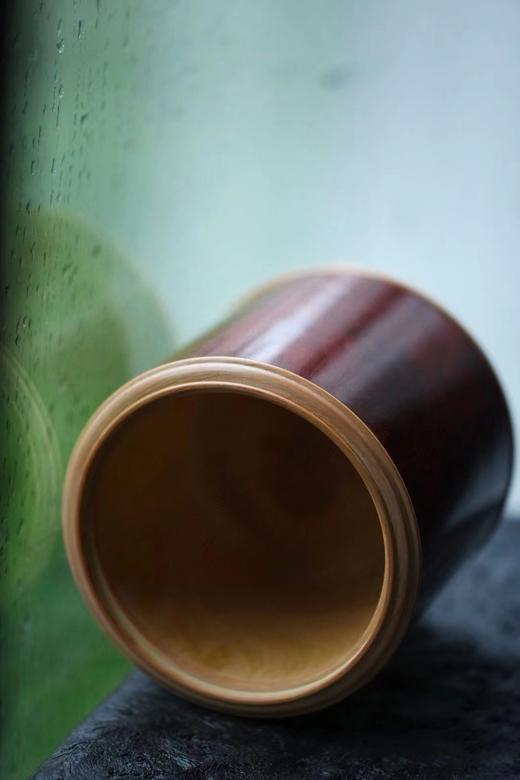 小叶紫檀镶嵌黄杨木【茶叶罐】 商品图2