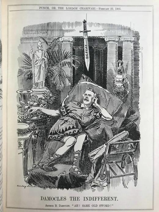 1905年1-6月 英国讽刺漫画杂志《笨拙》 数百幅插图 漆布精装16开 商品图6