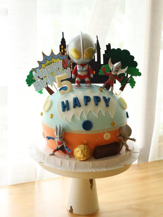 球形奥特曼（球形不能做树莓桃胶和木槺冰淇淋口味噢 如果需要这两个口味就做正常圆形） 商品图8