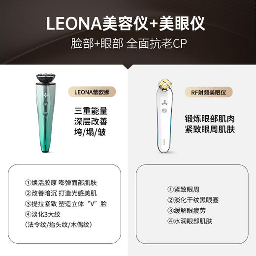 预售7.13发货，贝米诗LEONA美容仪套装脸部提拉紧致淡化法令纹眼袋细纹美眼仪 商品图3