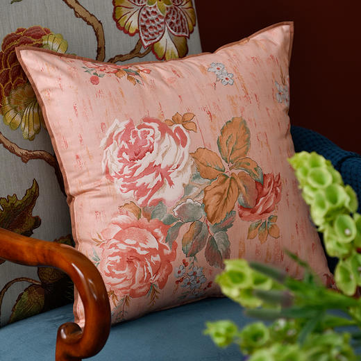 大马士革玫瑰抱枕客厅沙发双面腰枕 商品图3