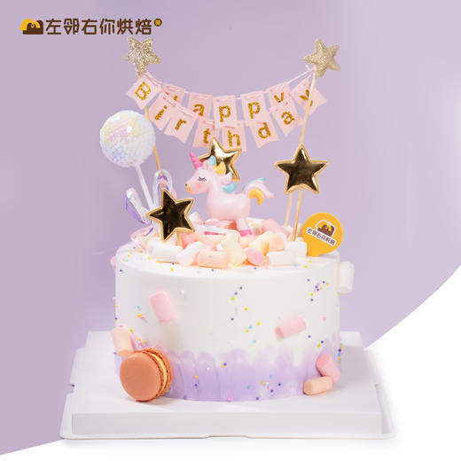 紫色独角兽 · 动物奶油蛋糕 商品图0