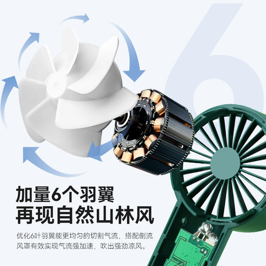 小风扇手持风扇小电风扇小型小风扇便携式随身小型小风扇静音办公室桌上迷你小电扇吹辅食手拿手持小风扇 商品图4