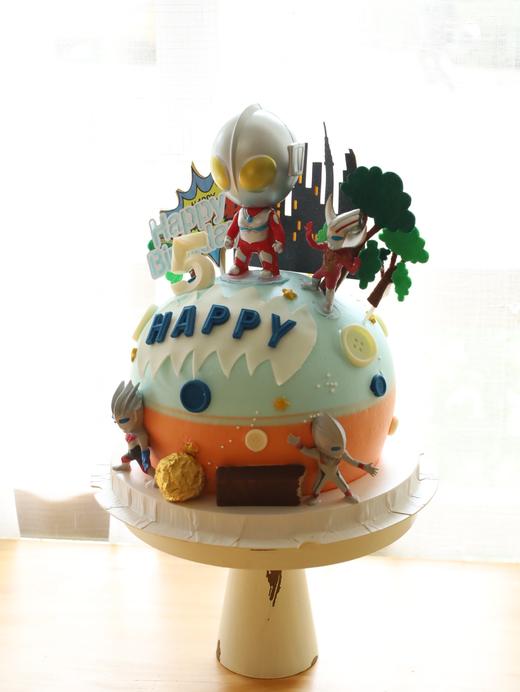 球形奥特曼（球形不能做树莓桃胶和木槺冰淇淋口味噢 如果需要这两个口味就做正常圆形） 商品图9