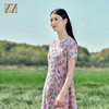 佐尔美夏季新款 桑蚕丝真丝乔其甜美连衣裙女E22LS43 商品缩略图1
