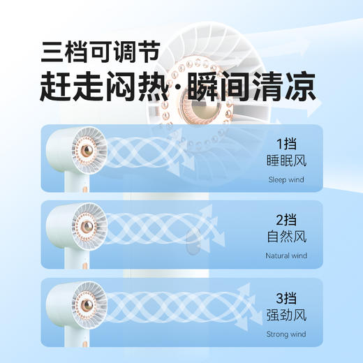 小风扇手持风扇小电风扇小型小风扇便携式随身小型小风扇静音办公室桌上迷你小电扇吹辅食手拿手持小风扇 商品图3