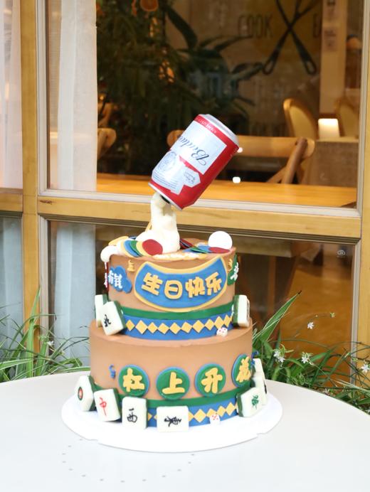 复古款杠上开花麻将百威（图片为8+6双层） 商品图1