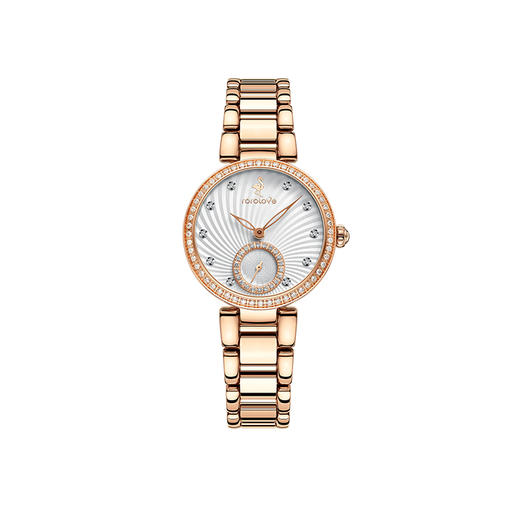 【ROROLOVE】诺爱Promise系列 天然钻石腕表 精钢天然钻石手表女轻奢气质女表（84颗钻石） 商品图4