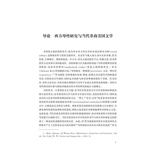 当代非裔美国文学中的母性书写/外国文学研究丛书/毛艳华/浙江大学出版社 商品图2