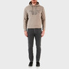 EMPORIO ARMANI 阿玛尼 男士棉质字母印花长袖连帽卫衣 灰色 6K1M92 1JQKZ 0110 商品缩略图3