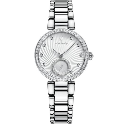 【ROROLOVE】诺爱Promise系列 天然钻石腕表 精钢天然钻石手表女轻奢气质女表（84颗钻石） 商品图0