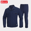 高端夏季工作服男防静电耐磨长袖工程工厂车间厂服劳动工装上衣 商品缩略图4