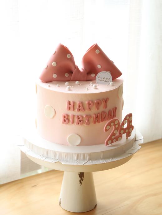 粉色波点蝴蝶结（数字可以更改） 商品图0