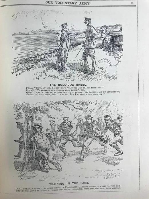 1915年1-6月 英国讽刺漫画杂志《笨拙》 数百幅插图 漆布精装16开 商品图13