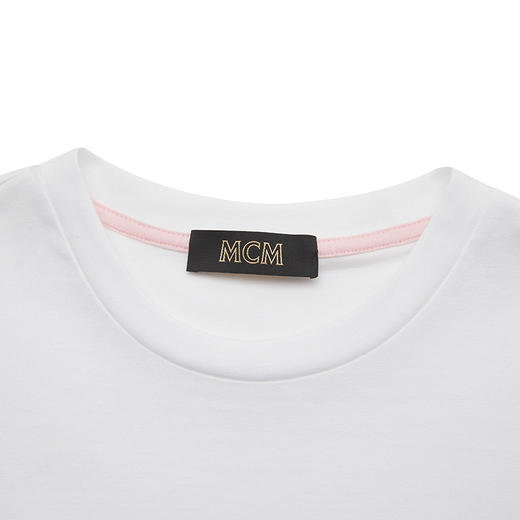 MCM 男士Cubic Logo系列圆领短袖T恤 白色 MFTCSCK03 商品图3