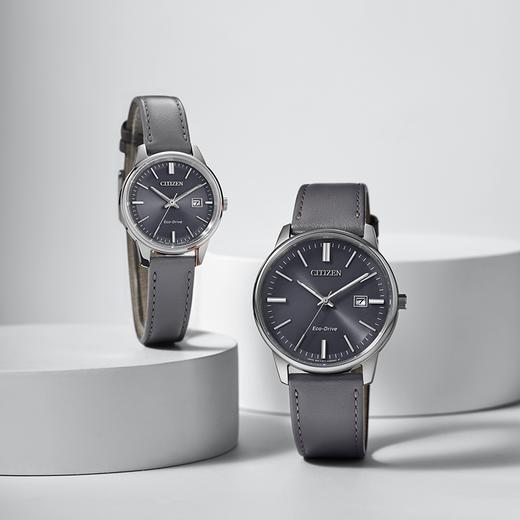 西铁城日本官方正品时尚简约表盘皮带光动能情侣男士手表BM7529-16X 商品图6