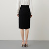 EITIE爱特爱秋冬新款优雅时尚高腰开叉百搭半身裙包臀裙女6706415 商品缩略图4