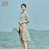 佐尔美夏季新款 桑蚕丝真丝乔其碎花连衣裙女E22LS69 商品缩略图2