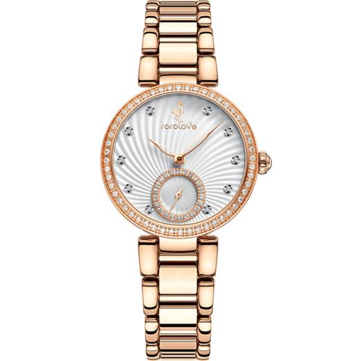 【ROROLOVE】诺爱Promise系列 天然钻石腕表 精钢天然钻石手表女轻奢气质女表（84颗钻石） 商品图1