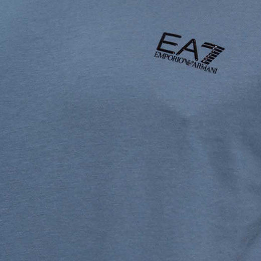EMPORIO ARMANI EA7 男士棉质字母标志logo印花圆领短袖T恤 蓝色 8NPT51 PJM9Z 1537 商品图3