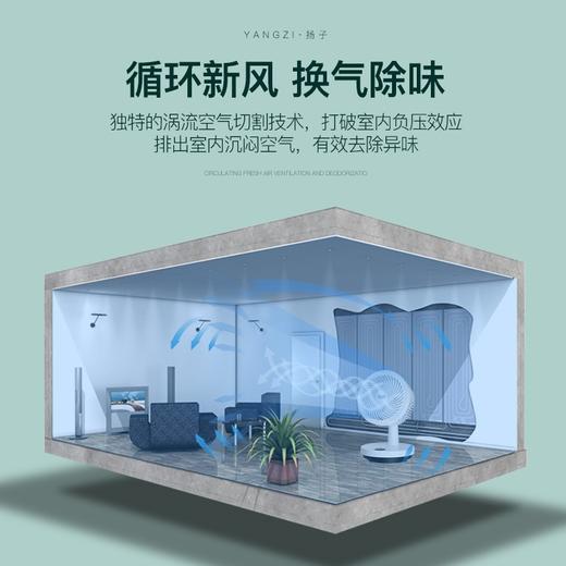 【YANGZI空气循环扇】家用涡轮静音对流台式立式遥控落地电风扇摇头电扇 商品图3