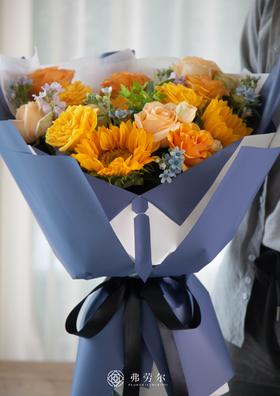 【爸气十足】橙色系花束