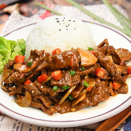 【食品酒水】粮农小炒黄牛肉160g方便速食料理包小碗菜套餐饭煲仔饭 商品图2