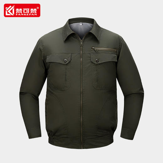 工地工作服夏季降温风扇服带风扇的衣服工人厂服纯棉户外衣服 商品图1