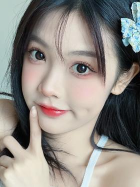kikicon月抛美瞳 黑泡芙 14.5mm