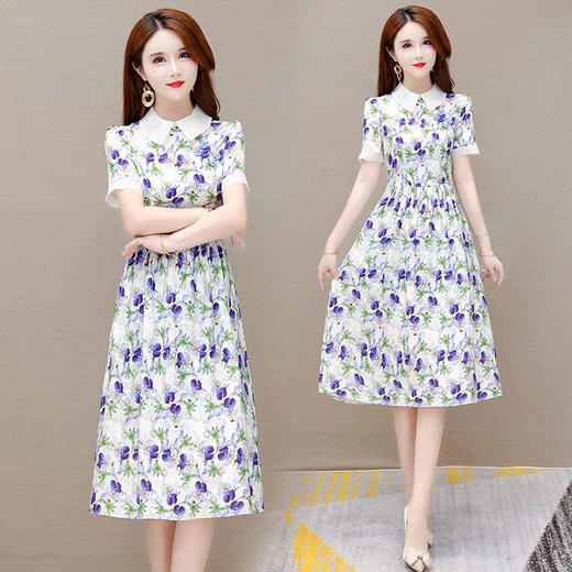 YWE XY22BO90连衣裙中长款修身贵夫人气质裙【优】 商品图3