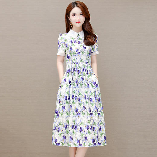 YWE XY22BO90连衣裙中长款修身贵夫人气质裙【优】 商品图0