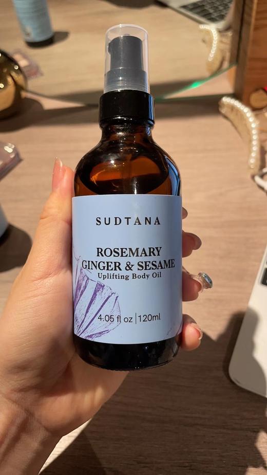 【孕妇可用身体油|咻地一下就吸收】以色列品牌方授权 | SUDTANA姜黄椰子&迷迭香身体油 | 滋养按摩保shī | 可叠加/替代身体乳sudtana身体油120ml 商品图1