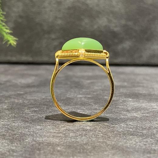 【御珠宫坊】金镶碧玉戒指 商品图0