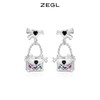 ZEGL设计师mini包包系列蝴蝶结耳钉女2022年新款耳环925银针耳饰 商品缩略图0