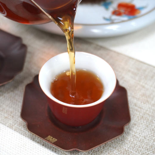 【精品熟茶】2008年老福今古树熟茶饼 精品熟茶真品高品质老熟茶 商品图7