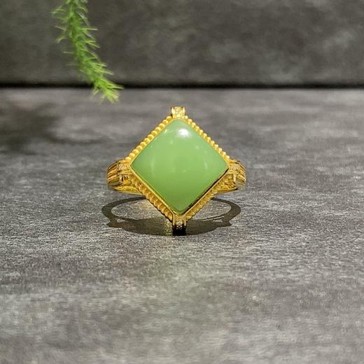 【御珠宫坊】金镶碧玉戒指 商品图1