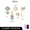 ZEGL设计师童趣耳妆盘女妆容配饰耳夹女无耳洞耳骨夹银针耳钉耳环 商品缩略图4
